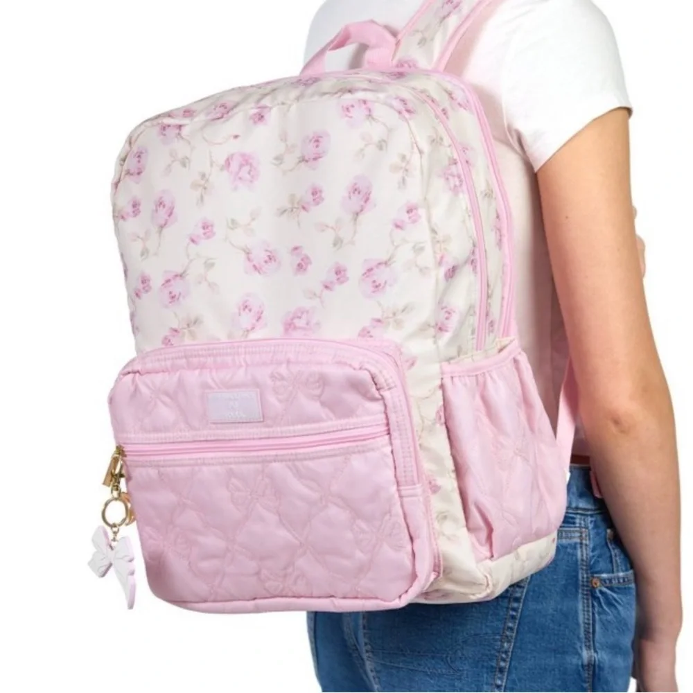 LoveShackFancy x yoobi Pink sterling dusk floral backpack